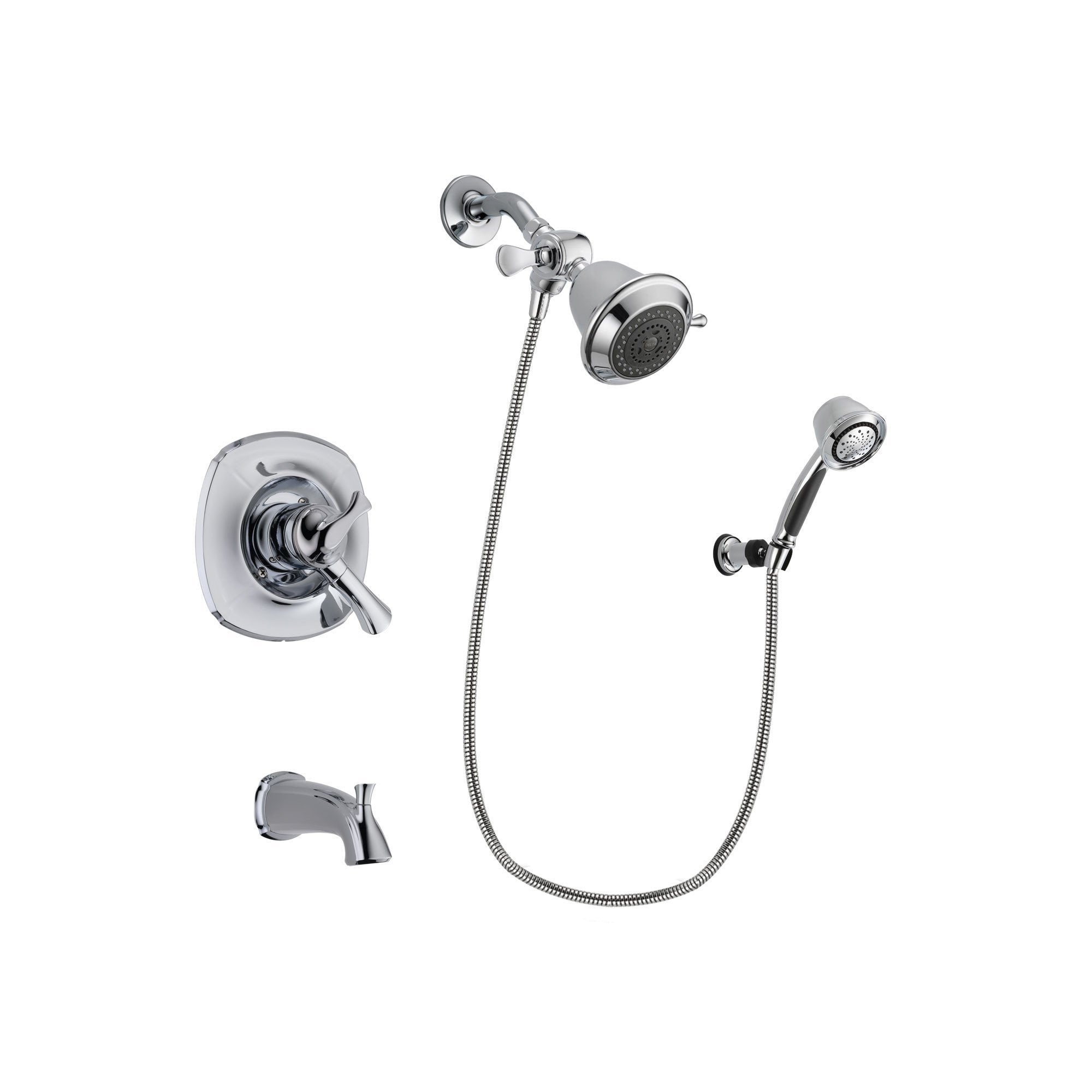 Delta Addison Chrome Tub and Shower Faucet System with Hand Shower DSP0317V