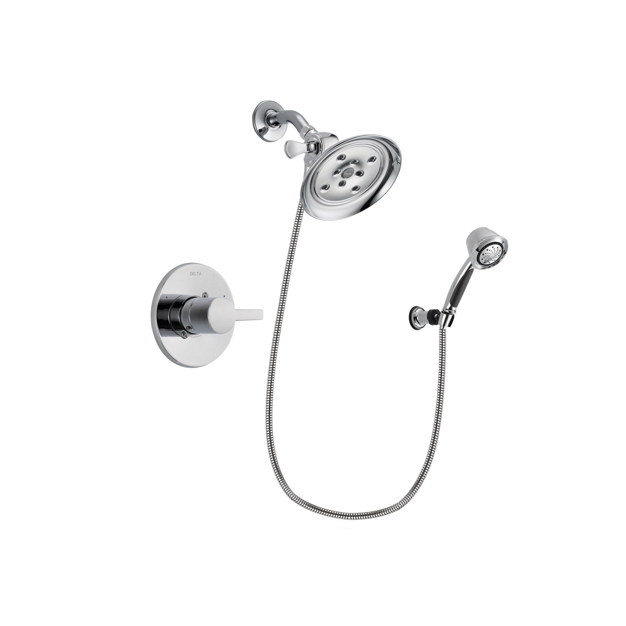 Delta Compel Chrome Shower Faucet System w/ Shower Head and Hand Shower DSP0372V