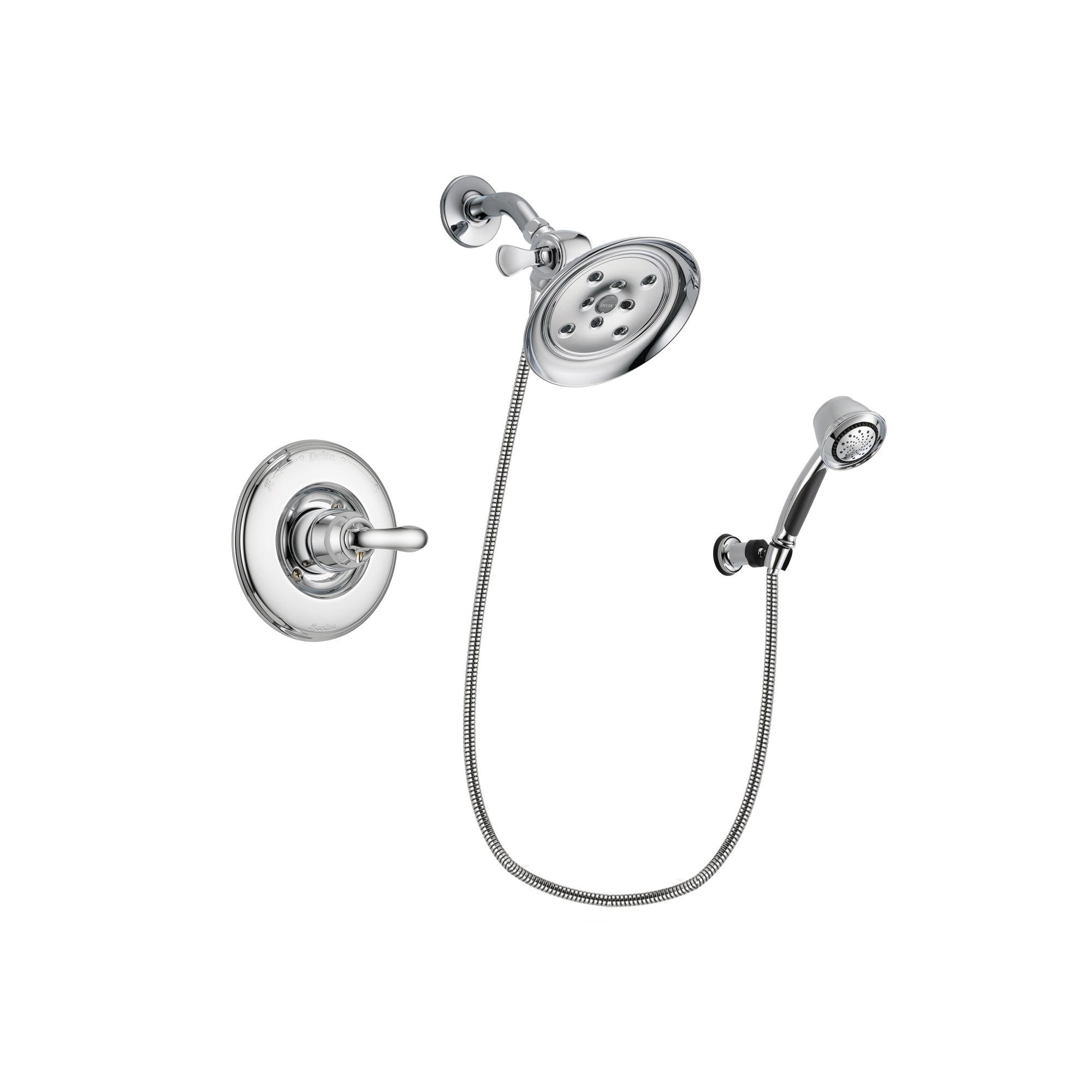 Delta Linden Chrome Shower Faucet System w/ Shower Head and Hand Shower DSP0376V