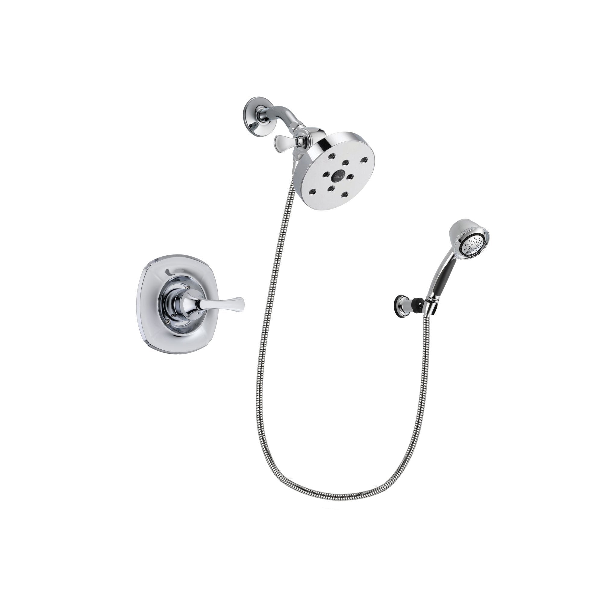 Delta Addison Chrome Shower Faucet System w/ Showerhead and Hand Shower DSP0408V