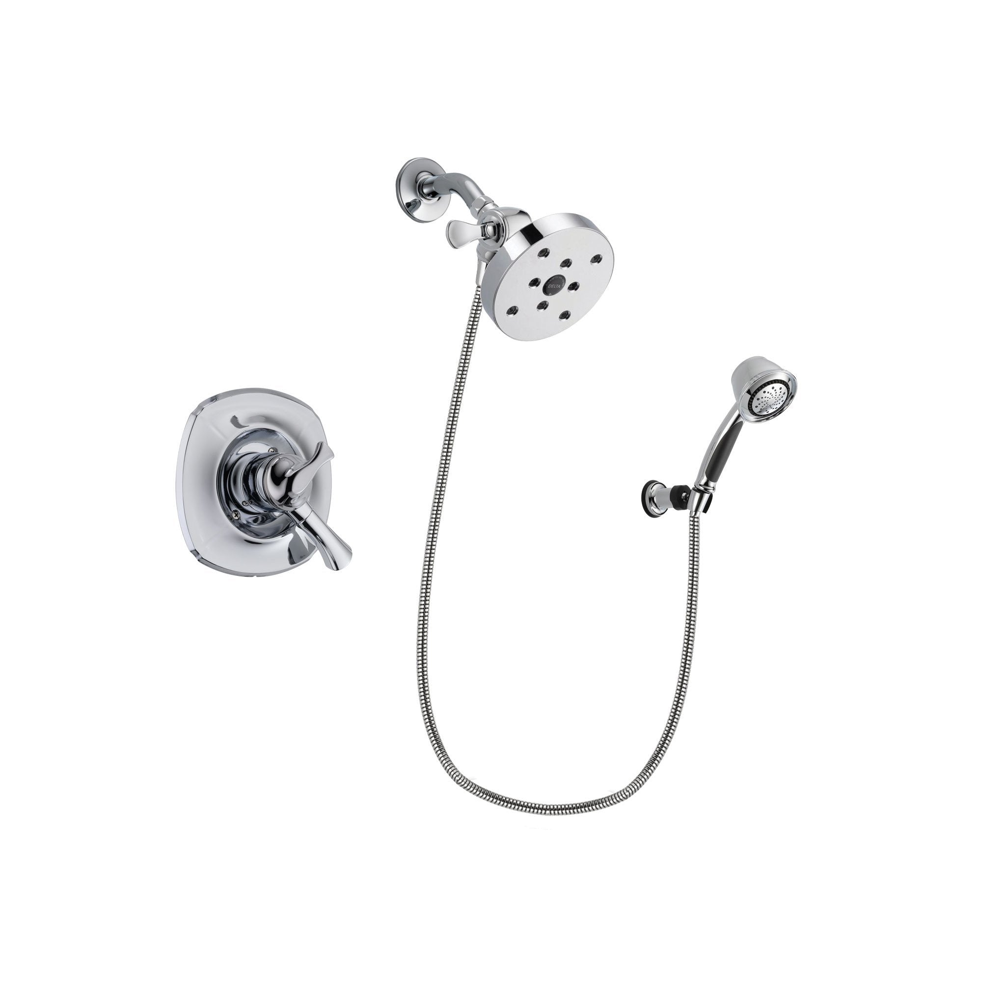 Delta Addison Chrome Shower Faucet System w/ Showerhead and Hand Shower DSP0420V