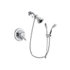 Delta Lahara Chrome Finish Dual Control Shower Faucet System Package with Water Efficient Showerhead and Handheld Shower with Slide Bar Includes Rough-in Valve DSP0480V