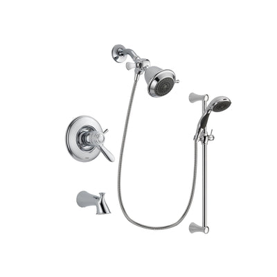 Delta Lahara Chrome Tub and Shower Faucet System with Hand Shower DSP0697V