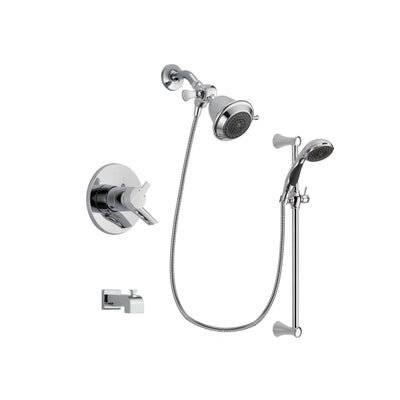 Delta Compel Chrome Tub and Shower Faucet System with Hand Shower DSP0721V