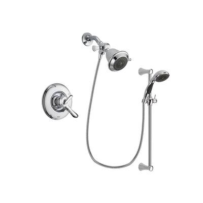 Delta Linden Chrome Shower Faucet System w/ Shower Head and Hand Shower DSP0728V