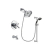 Delta Trinsic Chrome Tub and Shower Faucet System with Hand Shower DSP0787V