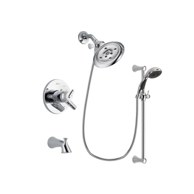 Delta Trinsic Chrome Tub and Shower Faucet System with Hand Shower DSP0787V