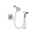 Delta Leland Chrome Finish Thermostatic Shower Faucet System Package with 5-1/2 inch Shower Head and 5-Spray Wall Mount Slide Bar with Personal Handheld Shower Includes Rough-in Valve DSP0804V