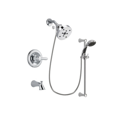 Delta Lahara Chrome Tub and Shower Faucet System with Hand Shower DSP0809V