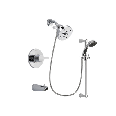 Delta Compel Chrome Tub and Shower Faucet System with Hand Shower DSP0813V