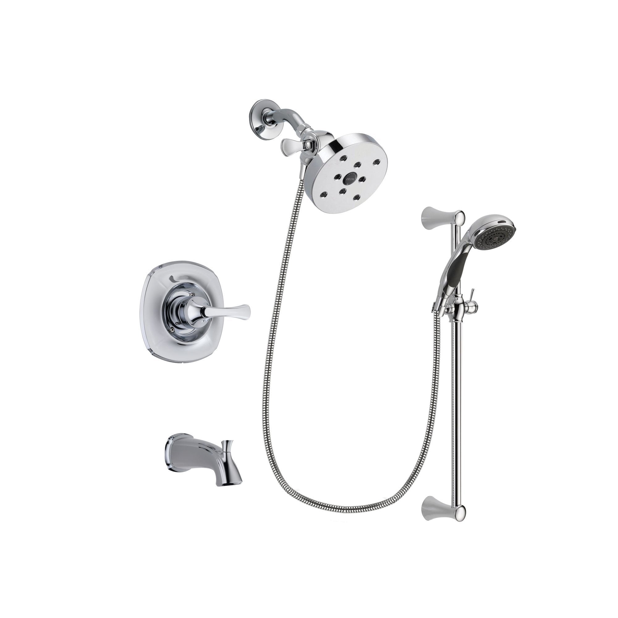 Delta Addison Chrome Tub and Shower Faucet System with Hand Shower DSP0815V