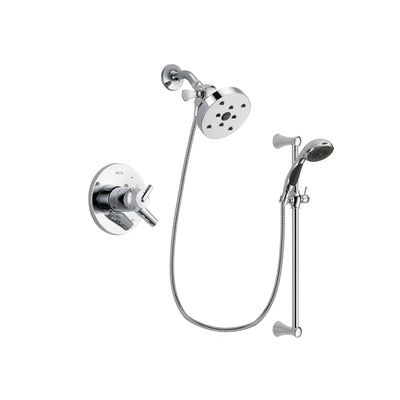 Delta Trinsic Chrome Shower Faucet System w/ Showerhead and Hand Shower DSP0822V