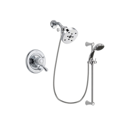 Delta Leland Chrome Shower Faucet System w/ Shower Head and Hand Shower DSP0826V