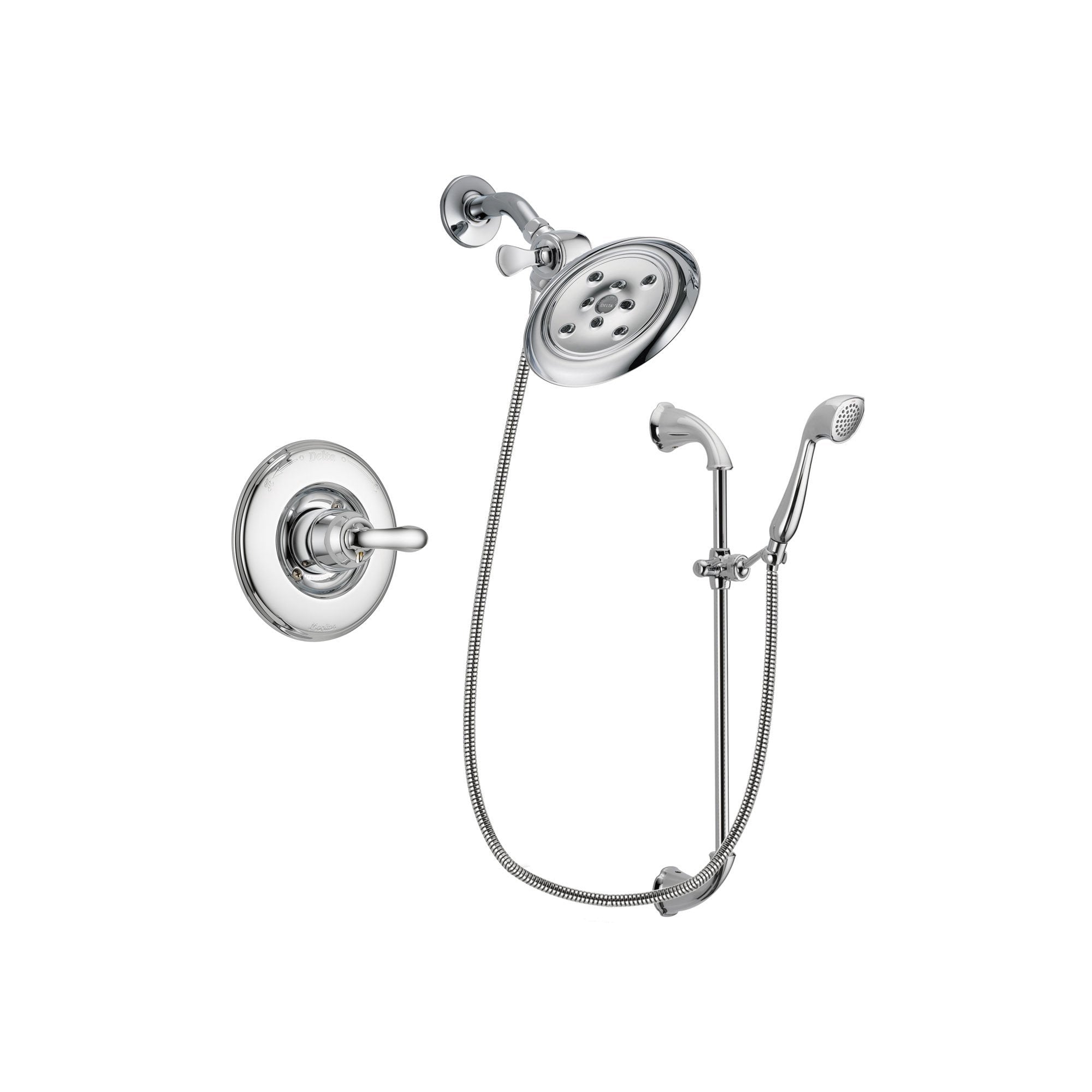 Delta Linden Chrome Shower Faucet System w/ Shower Head and Hand Shower DSP0920V