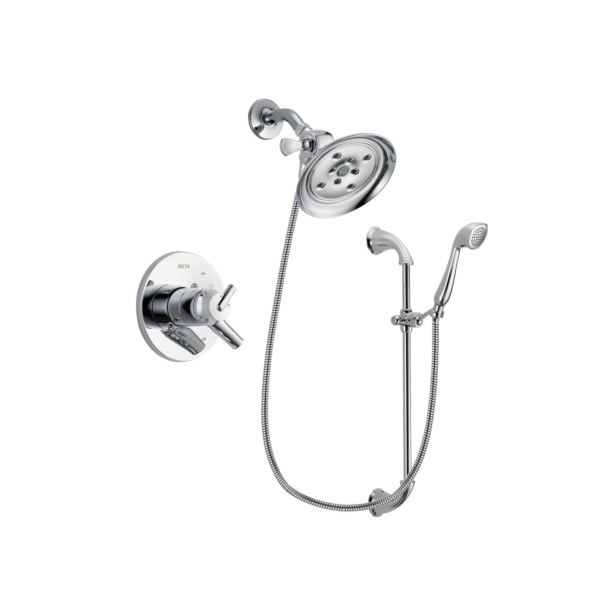 Delta Trinsic Chrome Shower Faucet System w/ Showerhead and Hand Shower DSP0924V