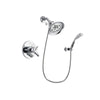 Delta Trinsic Chrome Finish Dual Control Shower Faucet System Package with Large Rain Showerhead and Wall-Mount Bracket with Handheld Shower Spray Includes Rough-in Valve DSP1060V