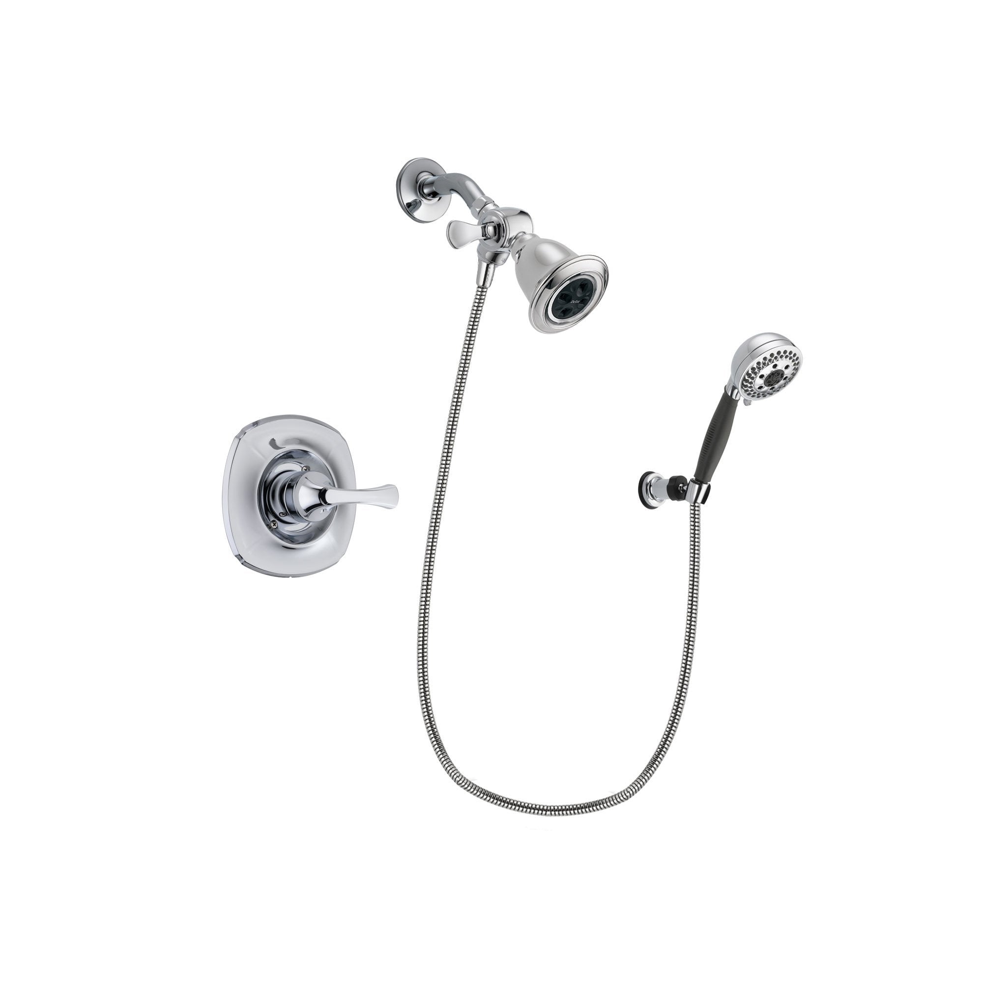 Delta Addison Chrome Shower Faucet System w/ Showerhead and Hand Shower DSP1156V