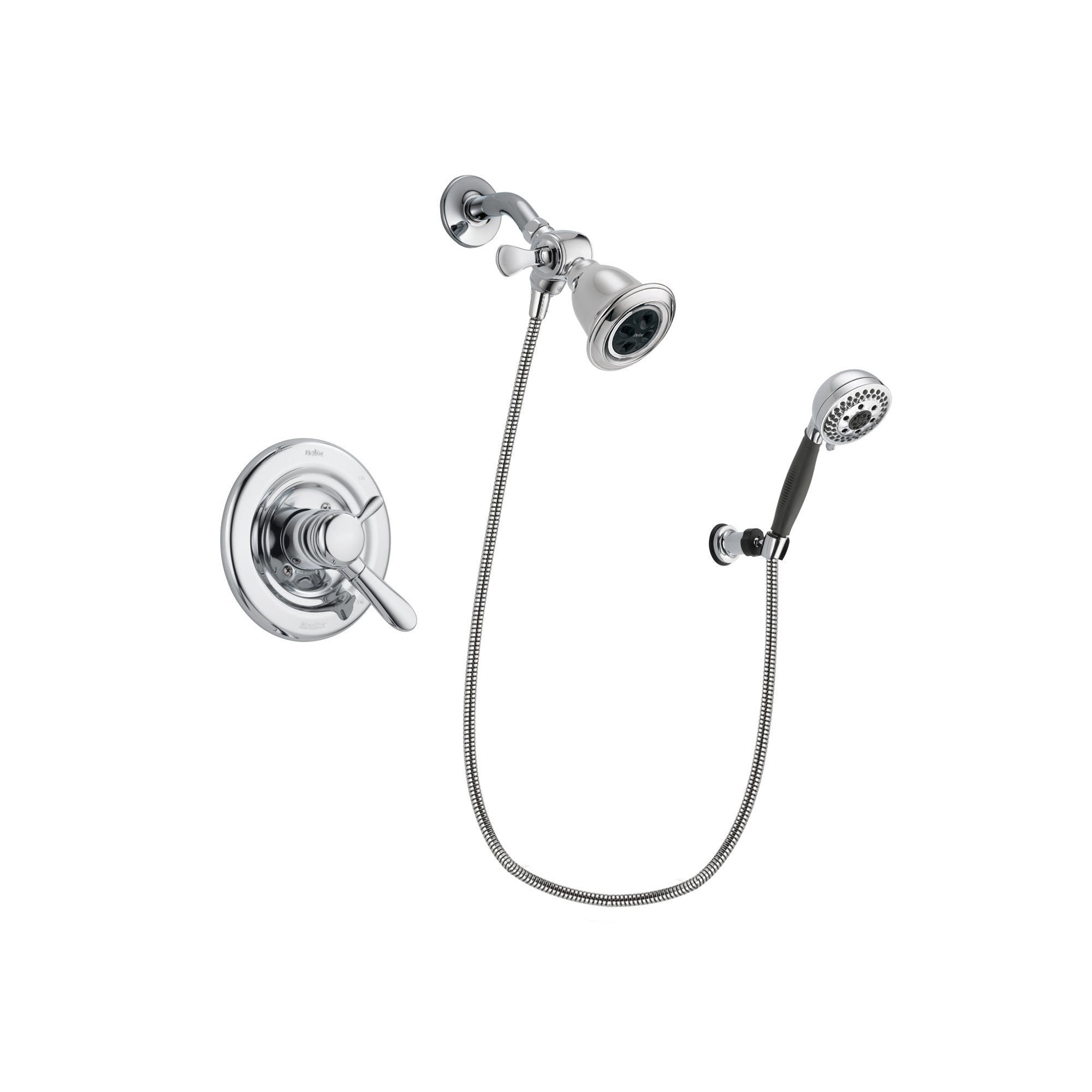 Delta Lahara Chrome Shower Faucet System w/ Shower Head and Hand Shower DSP1160V