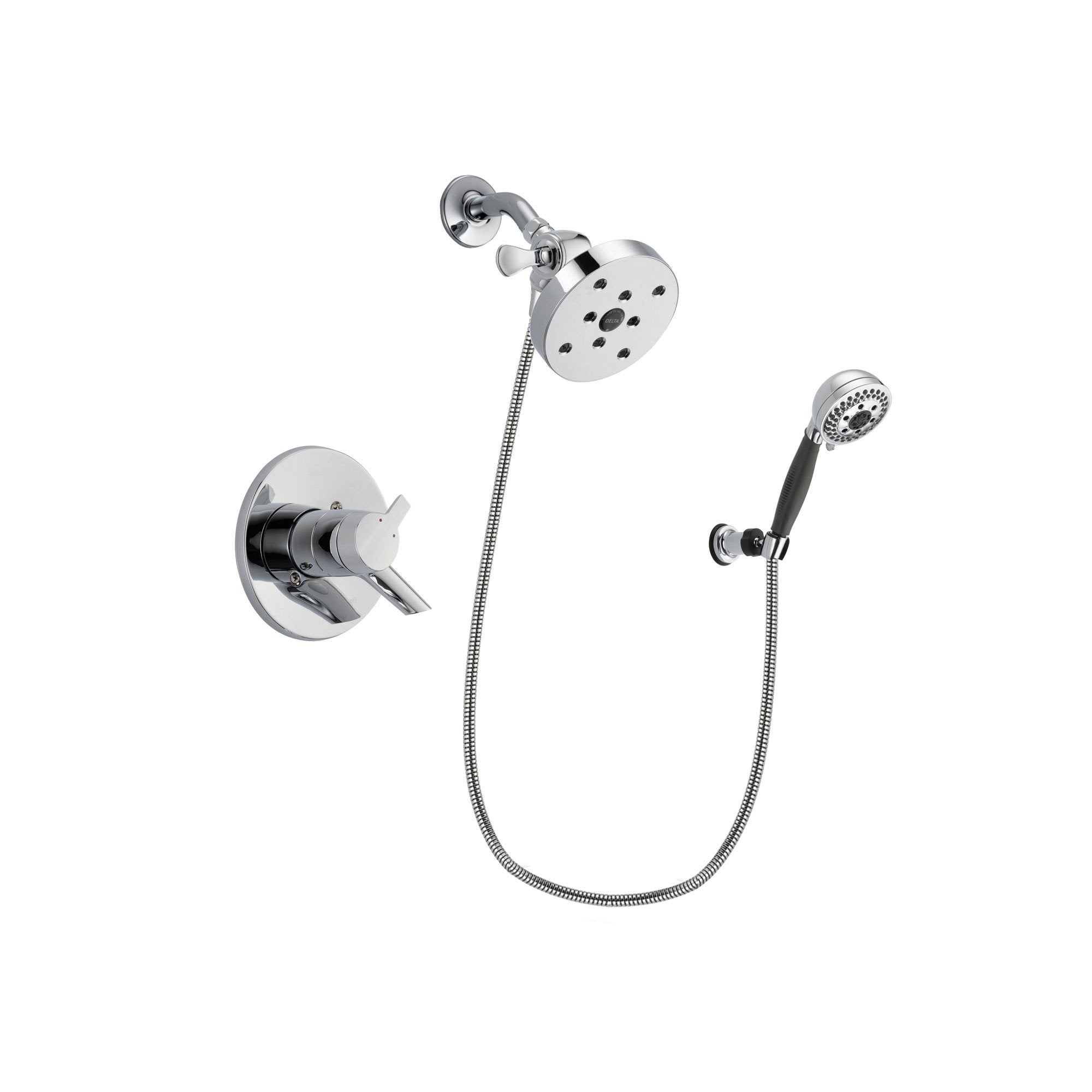 Delta Compel Chrome Shower Faucet System w/ Shower Head and Hand Shower DSP1232V