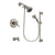 Delta Cassidy Stainless Steel Finish Thermostatic Tub and Shower Faucet System Package with Shower Head and 5-Spray Personal Handshower with Slide Bar Includes Rough-in Valve and Tub Spout DSP1249V