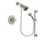 Delta Linden Stainless Steel Finish Shower Faucet System Package with Shower Head and 5-Spray Personal Handshower with Slide Bar Includes Rough-in Valve DSP1260V