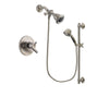 Delta Trinsic Stainless Steel Finish Dual Control Shower Faucet System Package with Water Efficient Showerhead and 5-Spray Personal Handshower with Slide Bar Includes Rough-in Valve DSP1298V