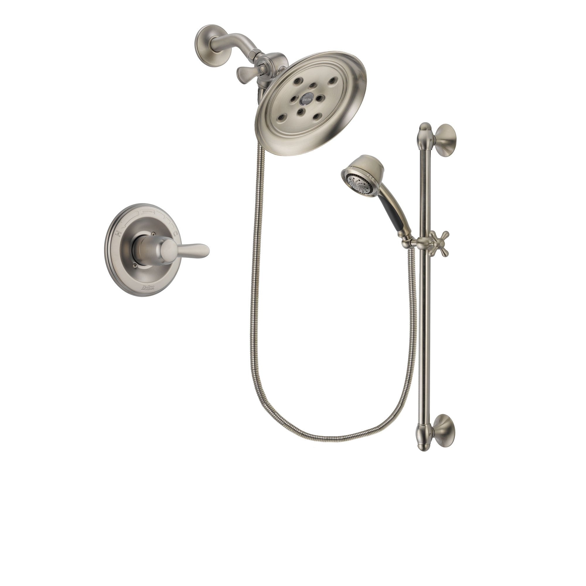 Delta Lahara Stainless Steel Finish Shower Faucet System w/ Hand Spray DSP1320V