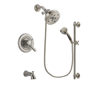 Delta Lahara Stainless Steel Finish Tub and Shower System w/Hand Shower DSP1363V