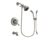 Delta Lahara Stainless Steel Finish Thermostatic Tub and Shower Faucet System Package with Shower Head and Handshower with Slide Bar Includes Rough-in Valve and Tub Spout DSP1377V