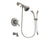 Delta Lahara Stainless Steel Finish Thermostatic Tub and Shower Faucet System Package with Shower Head and Handshower with Slide Bar Includes Rough-in Valve and Tub Spout DSP1377V