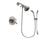 Delta Compel Stainless Steel Finish Dual Control Shower Faucet System Package with Shower Head and Handshower with Slide Bar Includes Rough-in Valve DSP1402V