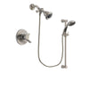 Delta Compel Stainless Steel Finish Dual Control Shower Faucet System Package with Water Efficient Showerhead and Handheld Shower Spray with Slide Bar Includes Rough-in Valve DSP1572V