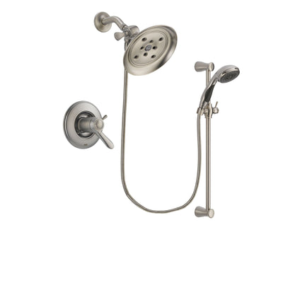 Delta Lahara Stainless Steel Finish Shower Faucet System w/ Hand Spray DSP1582V