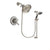 Delta Leland Stainless Steel Finish Thermostatic Shower Faucet System Package with Large Rain Showerhead and Handheld Shower Spray with Slide Bar Includes Rough-in Valve DSP1586V