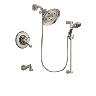 Delta Linden Stainless Steel Finish Tub and Shower System w/Hand Shower DSP1611V