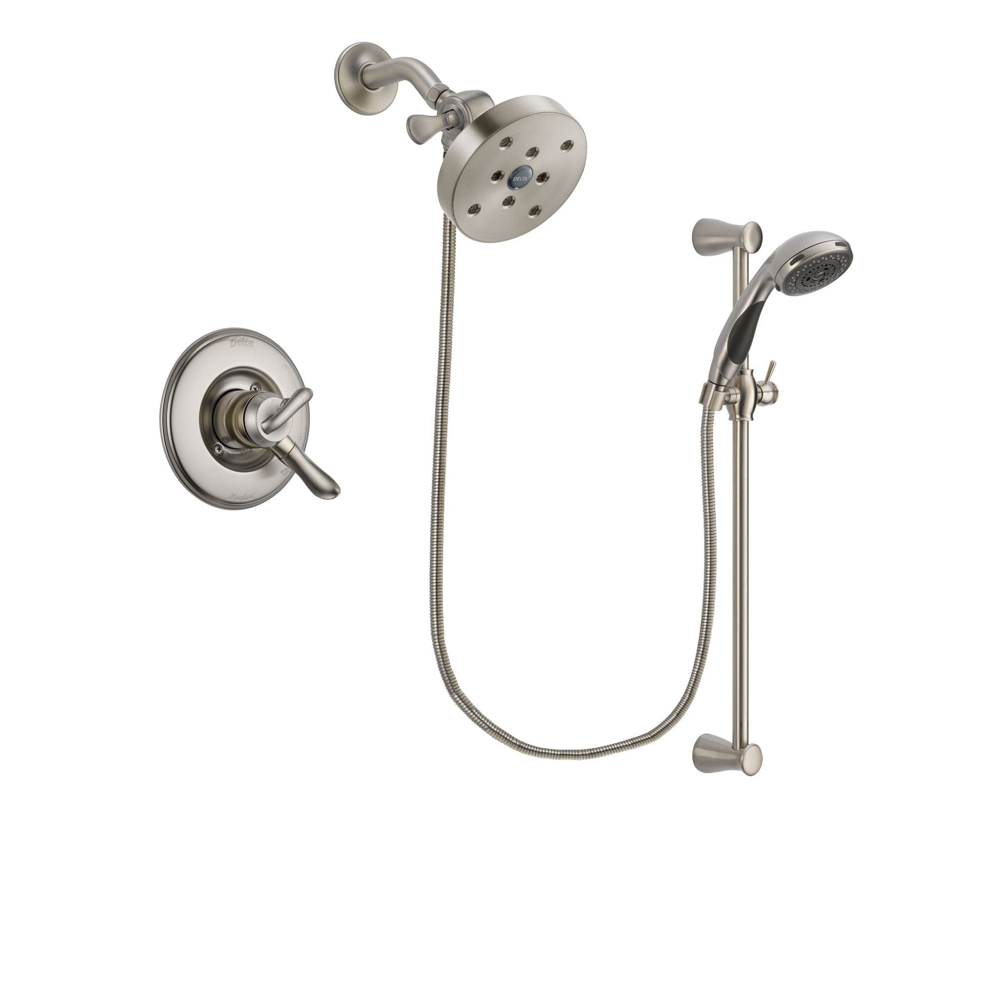 Delta Linden Stainless Steel Finish Shower Faucet System w/ Hand Spray DSP1646V