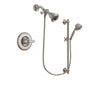 Delta Linden Stainless Steel Finish Shower Faucet System Package with Water Efficient Showerhead and 7-Spray Handheld Shower with Slide Bar Includes Rough-in Valve DSP1702V