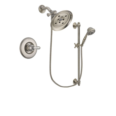 Delta Linden Stainless Steel Finish Shower Faucet System w/ Hand Spray DSP1736V