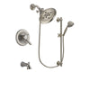 Delta Lahara Stainless Steel Finish Tub and Shower System w/Hand Shower DSP1737V