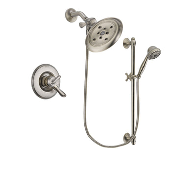 Delta Linden Stainless Steel Finish Shower Faucet System w/ Hand Spray DSP1748V