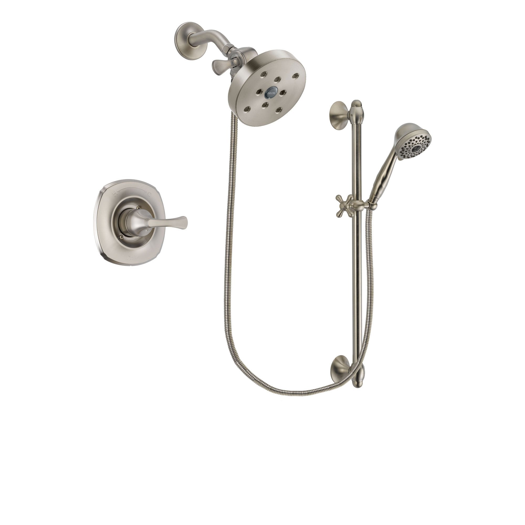 Delta Addison Stainless Steel Finish Shower Faucet System w/Hand Shower DSP1768V