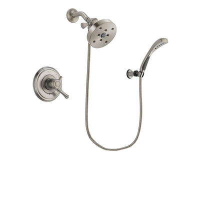 Delta Cassidy Stainless Steel Finish Dual Control Shower Faucet System Package with 5-1/2 inch Shower Head and Wall Mounted Handshower Includes Rough-in Valve DSP1920V