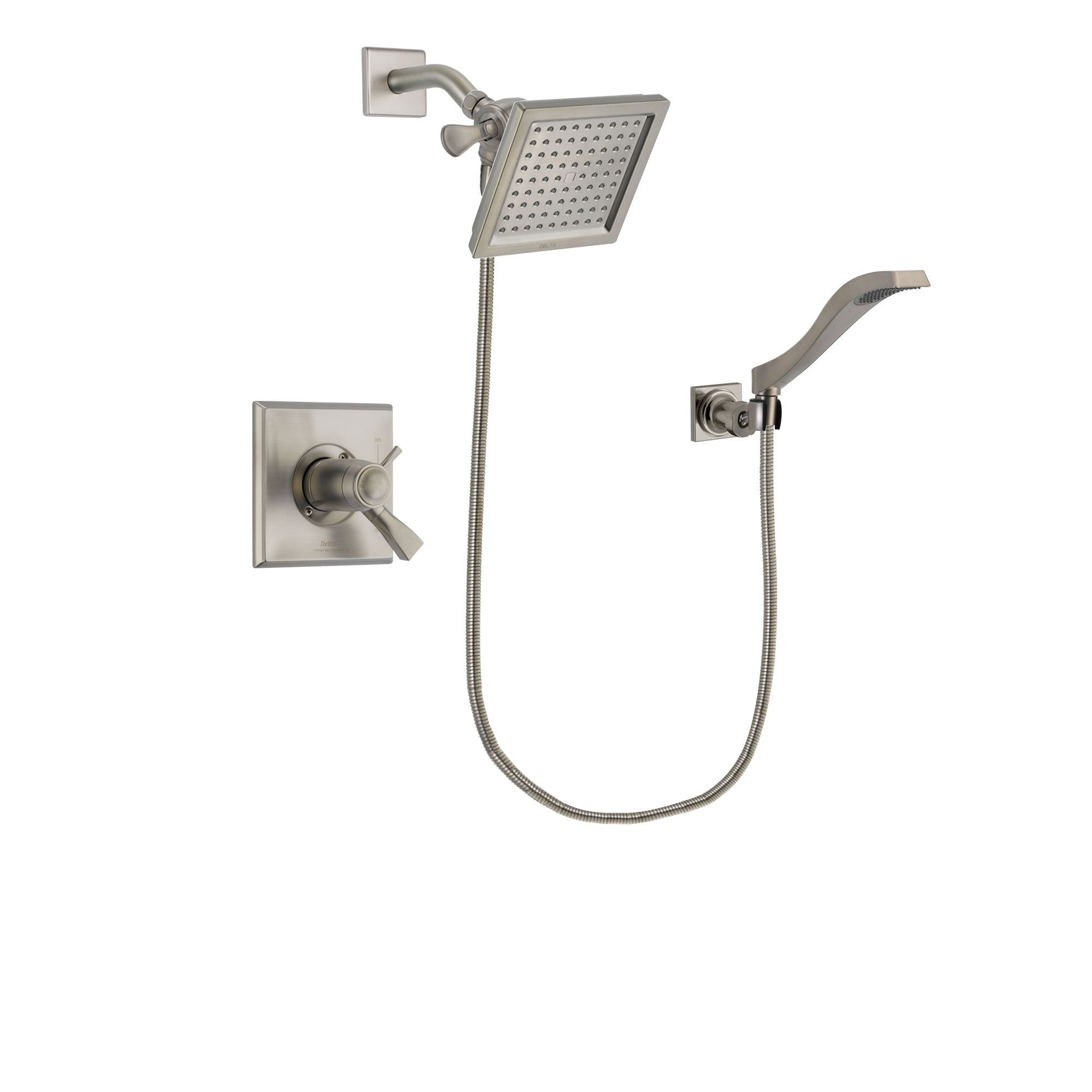 Delta Dryden Stainless Steel Finish Shower Faucet System w/ Hand Spray DSP2076V