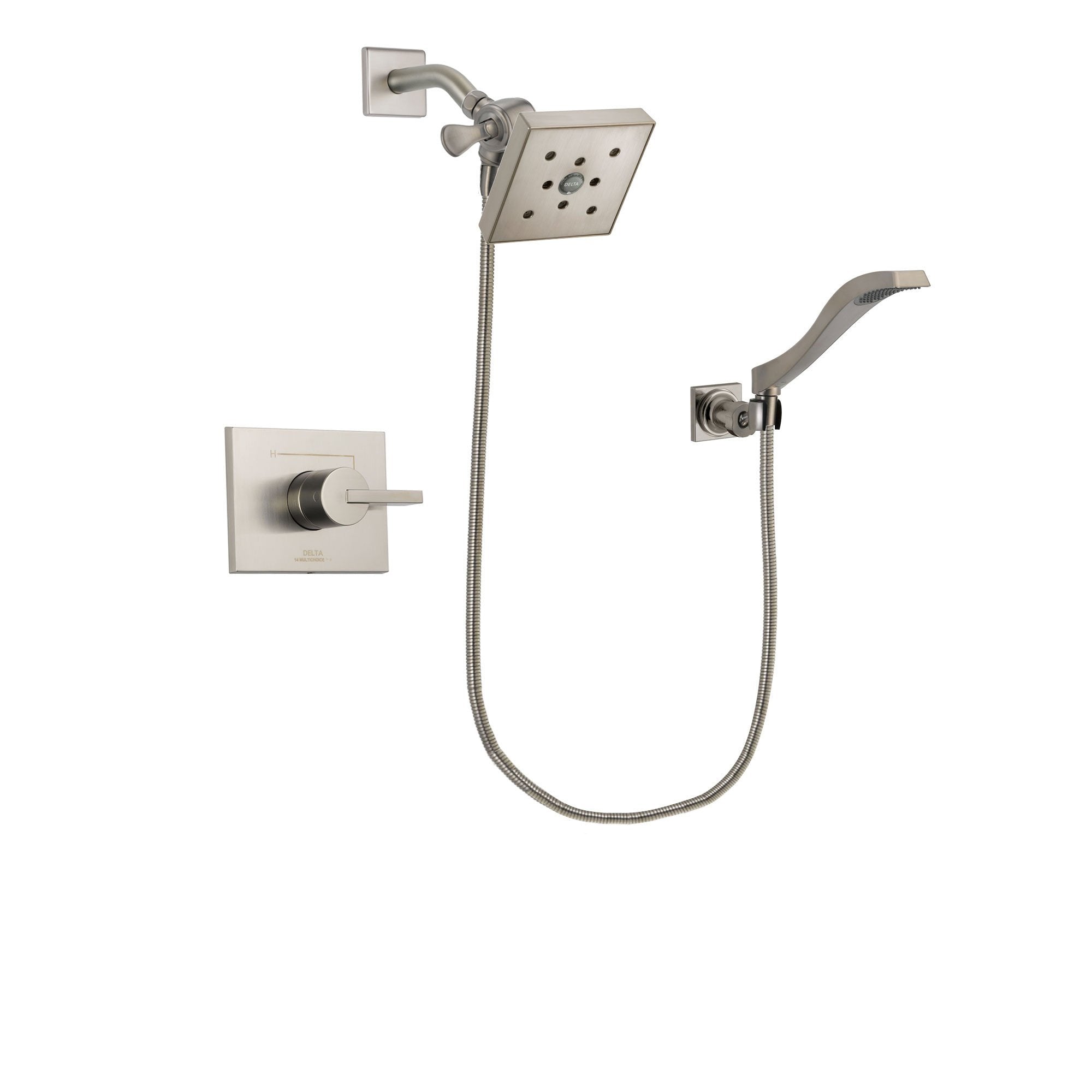 Delta Vero Stainless Steel Finish Shower Faucet System with Hand Shower DSP2102V