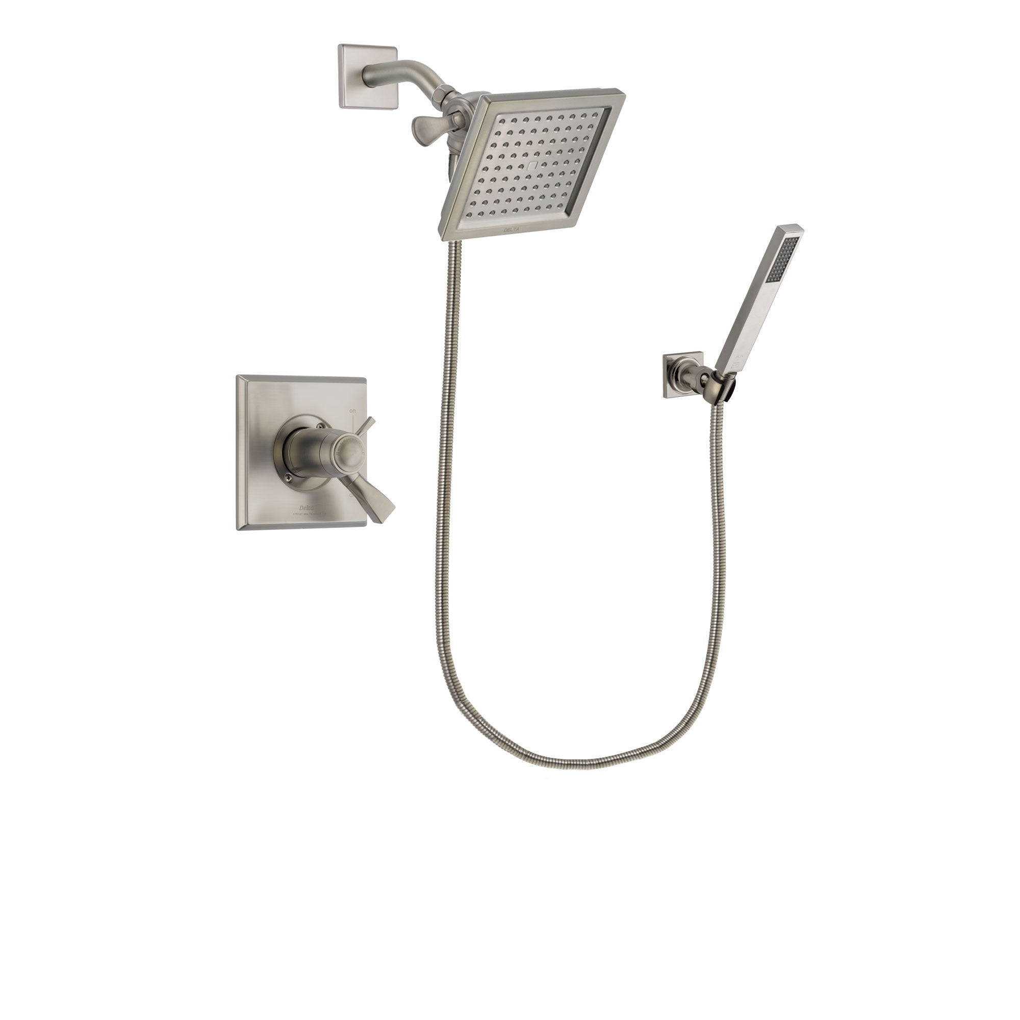 Delta Dryden Stainless Steel Finish Shower Faucet System w/ Hand Spray DSP2184V