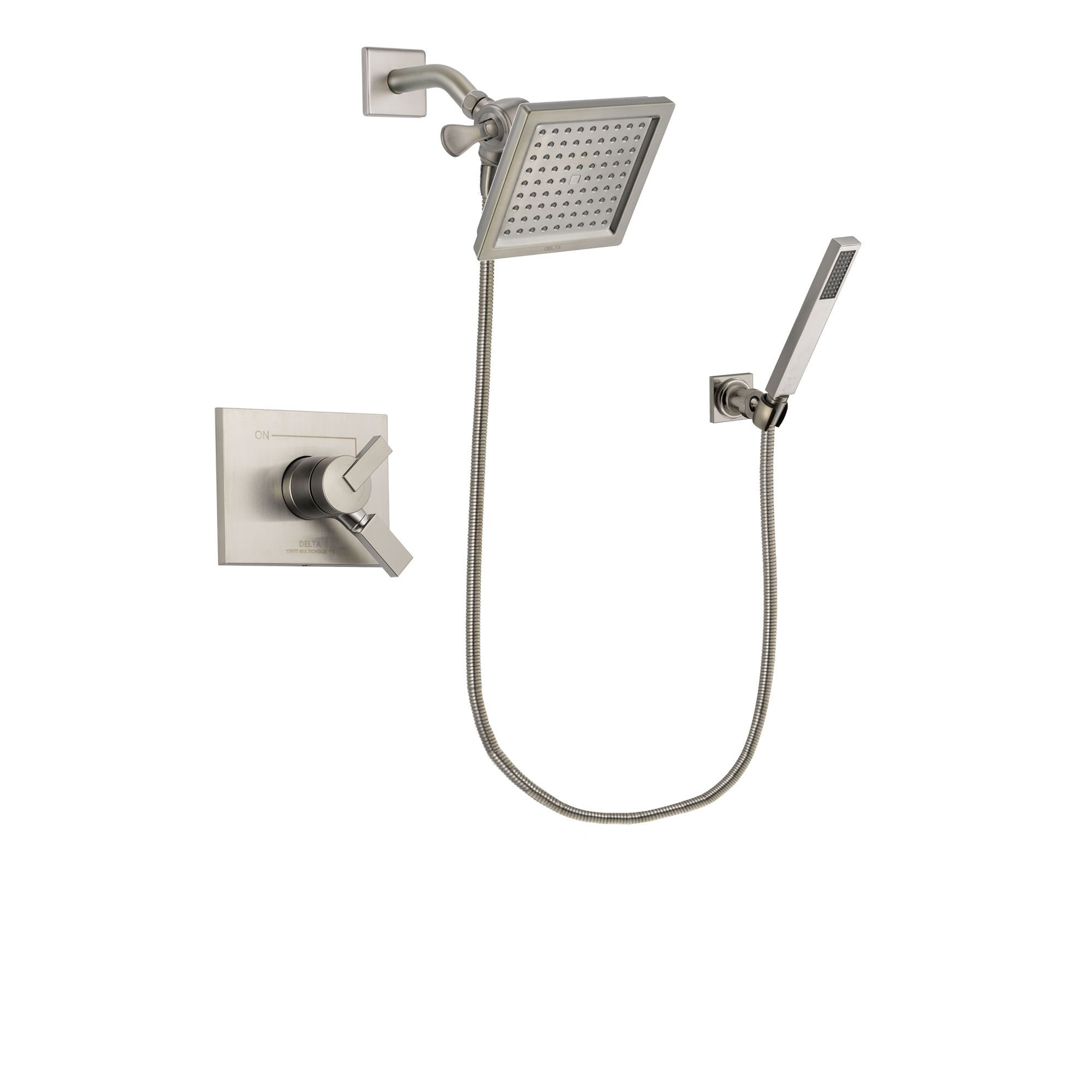 Delta Vero Stainless Steel Finish Shower Faucet System with Hand Shower DSP2198V