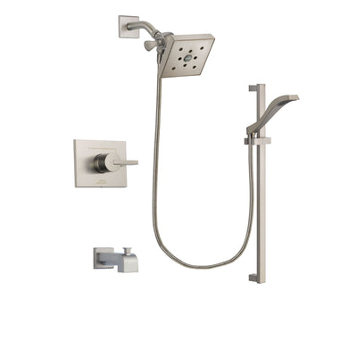 Delta Vero Stainless Steel Finish Tub and Shower System with Hand Spray DSP2263V