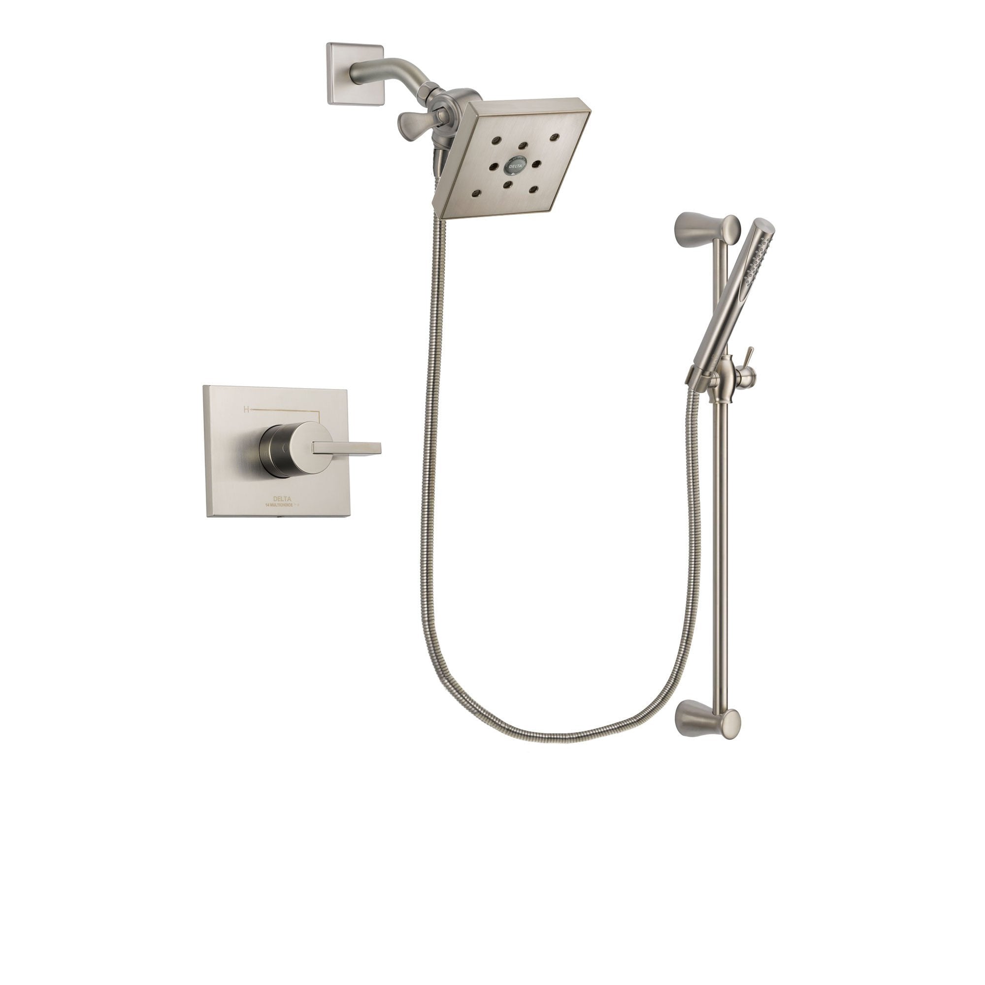 Delta Vero Stainless Steel Finish Shower Faucet System with Hand Shower DSP2318V