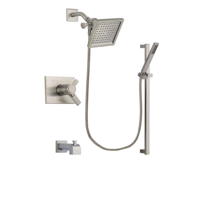 Delta Vero Stainless Steel Finish Tub and Shower System with Hand Spray DSP2347V