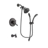 Delta Cassidy Venetian Bronze Finish Dual Control Tub and Shower Faucet System Package with Shower Head and 1-Spray Handshower with Slide Bar Includes Rough-in Valve and Tub Spout DSP2409V